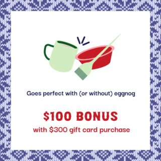 We've got your perfect holiday treat. 🎄Whether you’re cozying up by the fire with eggnog...or hot cocoa, everyone deserves a little R&R. Indulge in a $100 BONUS with $300 gift card purchase.
Call 757.253.7674 for shopping help, or buy online with the link in bio. Offer ends 12/30/24.